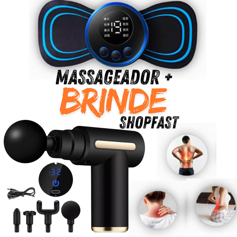 Massageador Elétrico MuscleRelax Pro + Ganhe um Massageador portátil