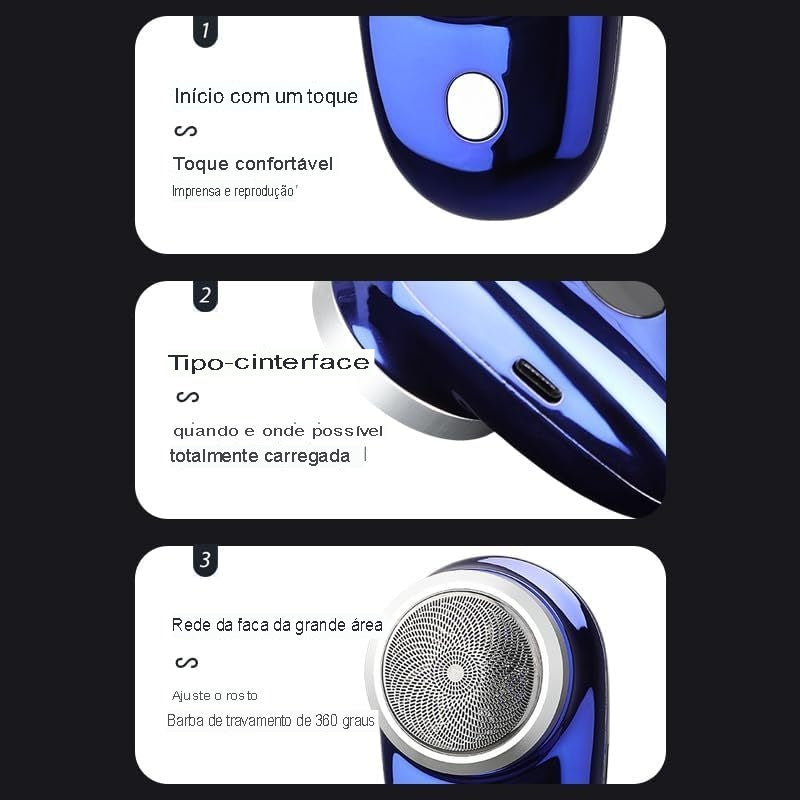 Barbeador Profissional Elétrico Portátil - ProBarber Mini ®