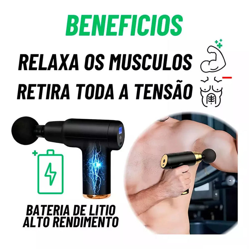 Massageador Elétrico MuscleRelax Pro + Ganhe um Massageador portátil